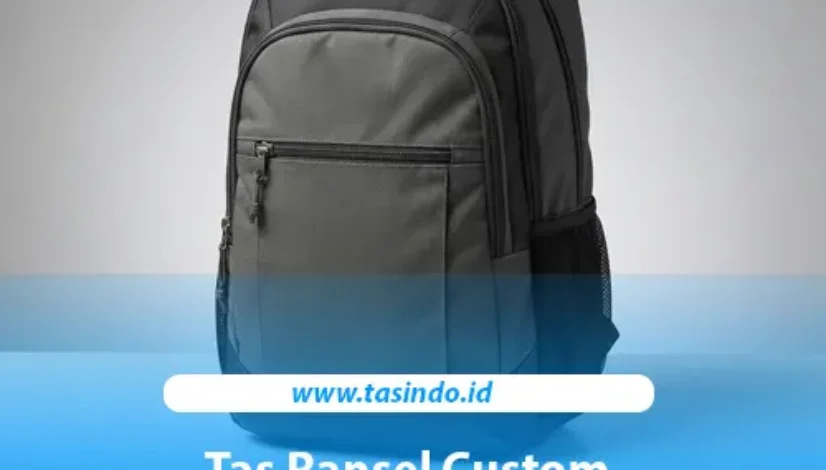 Ransel custom Tasindo untuk kebutuhan kerja lapangan perusahaan