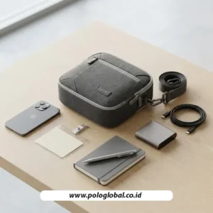 Tas selempang custom dan perlengkapan operasional koordinator event perusahaan