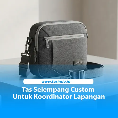 Tas selempang custom untuk koordinator acara lapangan dan perlengkapan panitia event