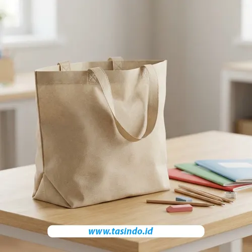 Tas spunbond untuk pembagian paket perlengkapan sekolah