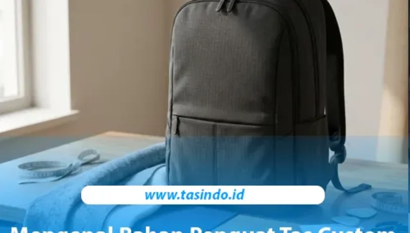 Contoh bahan penguat dan interlining untuk mempertahankan struktur tas custom