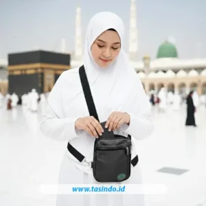 Tas perlengkapan umroh digunakan jamaah untuk membawa barang pribadi selama perjalanan