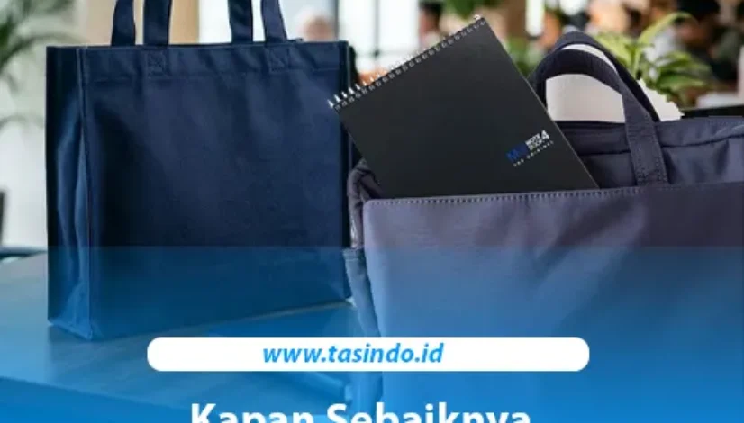 Tas seminar custom dan perlengkapan perencanaan acara sebelum proses pemesanan